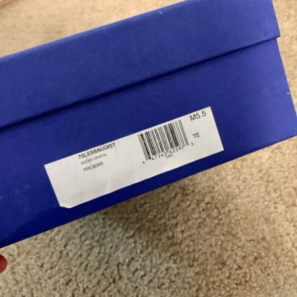 Stuart Weitzman 75 Lessnudist nude leather sandals EU 36/US 5.5 Brand New - Picture 2 of 10